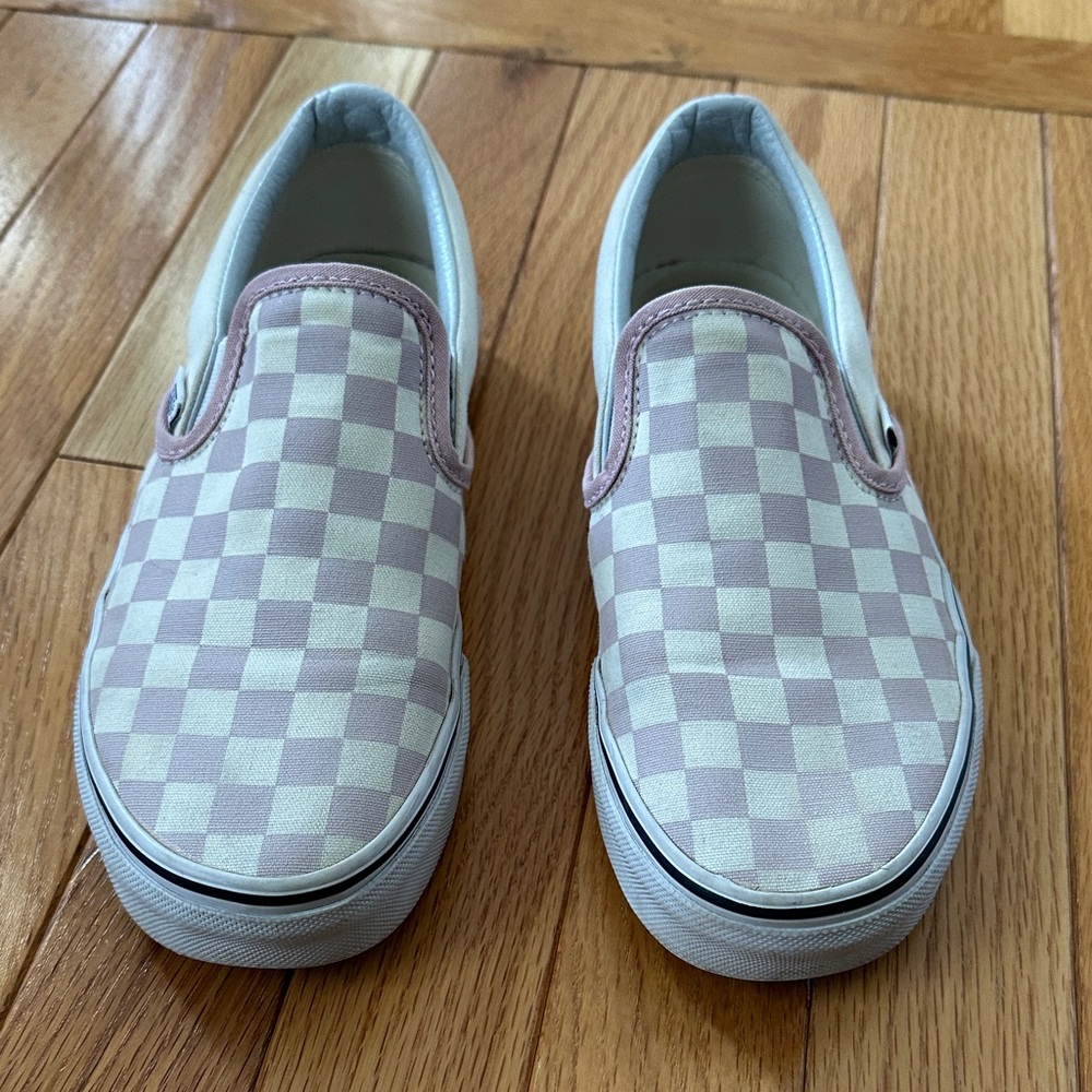 Vans Classic Slip-On Checkerboard Shoe, Size 7